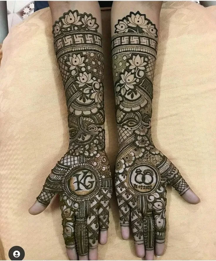 engagement mehndi artist in Ameerpet with elegant hand patterns
